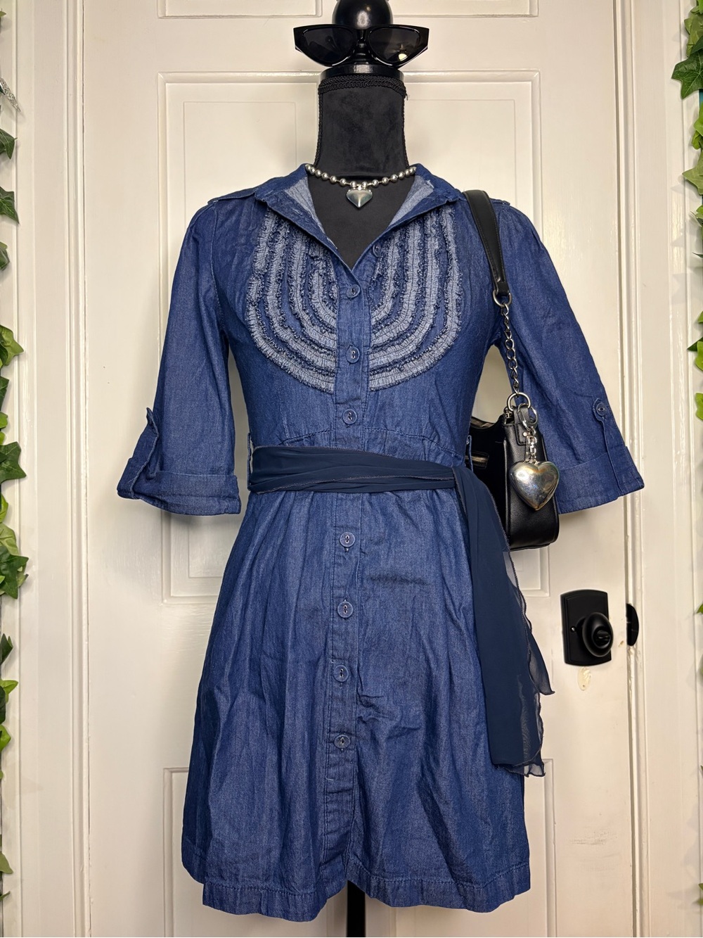 Romeo & Juliet Couture Denim Top